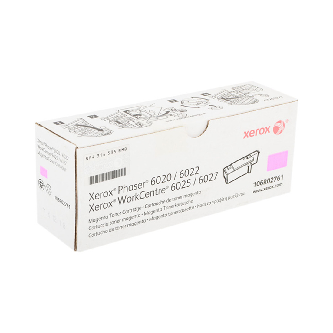 36199_1.jpg Тонер-картридж стандартной емкости Xerox 106R02761 (малиновый)