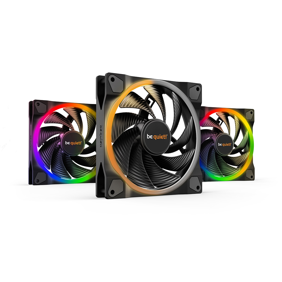 40610_1.jpg Вентилятор для компьютерного корпуса Bequiet! Light Wings 140mm PWM high-speed ARGB Triple-Pack