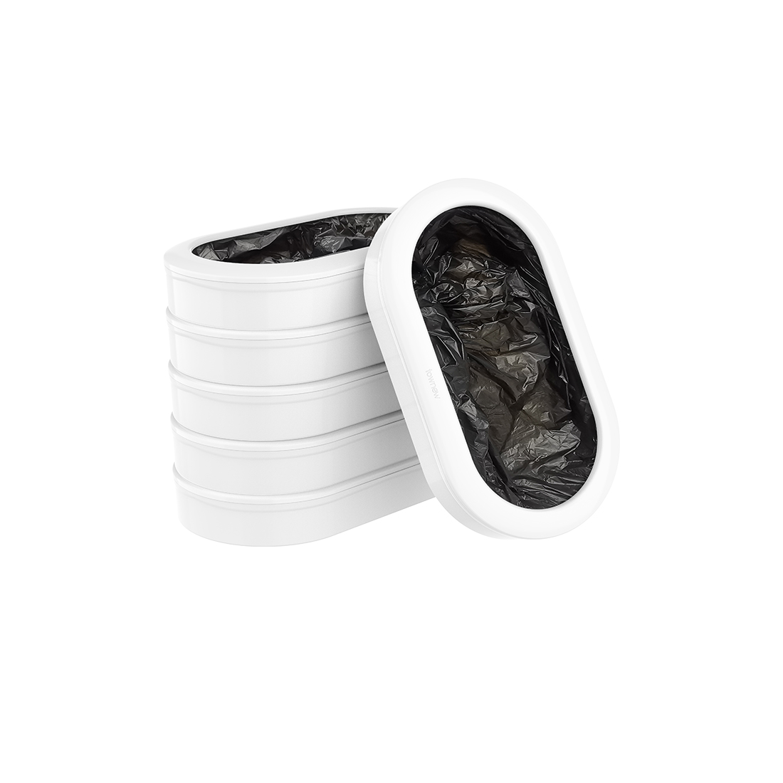 44658_1.jpg Сменные пакеты для умного мусорного ведра Townew Refill Ring R03 (120 шт. в упаковке) Черный