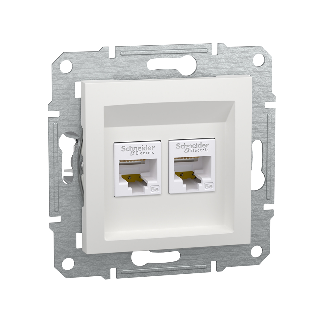 51485_1.jpg Розетка двойная компьютерная SE EPH4470121 Asfora RJ45 механизм белый