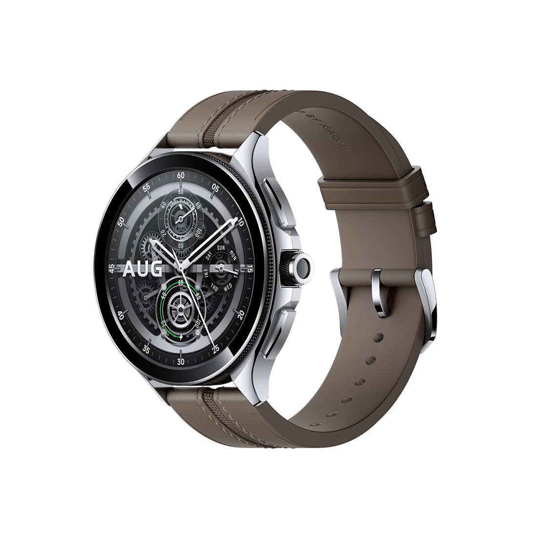 55821_1.jpg Смарт часы Xiaomi Watch 2 Pro-Bluetooth Silver Case with Brown Leather Strap