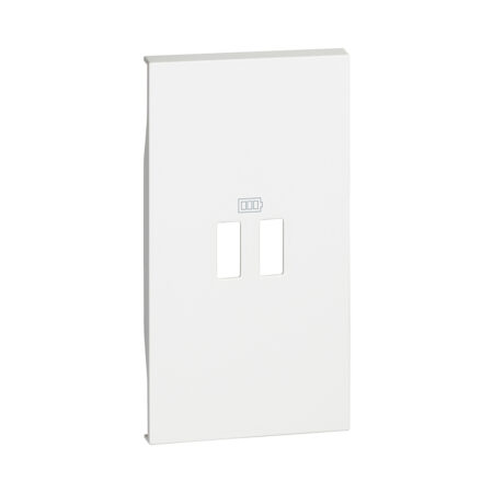 Лицевая панель Bticino KW12C Living Now для заряд.уст-в USB 2 модуль белый
