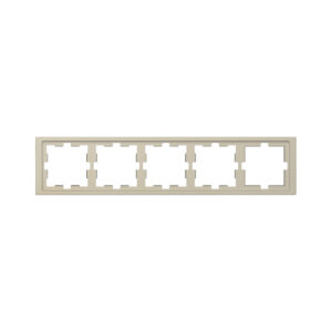 Рамка MERTEN MTN4050-6533 D-Life 5 постовая сахара