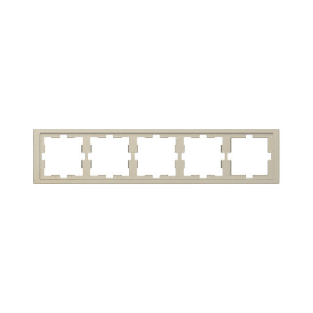 Рамка MERTEN MTN4050-6533 D-Life 5 постовая сахара