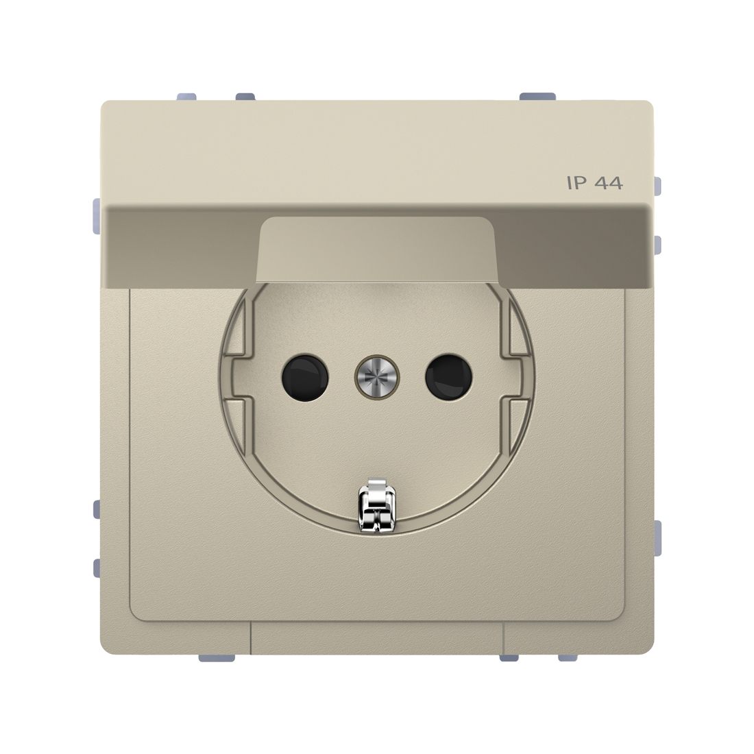56665_1.jpg Розетка мех-м MERTEN MTN2314-6033 D-Life 16А с крышкой IP44 сахара