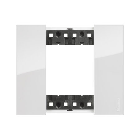Рамка декоративная Bticino KA4802DW Living Now 2 модуля "Лед"