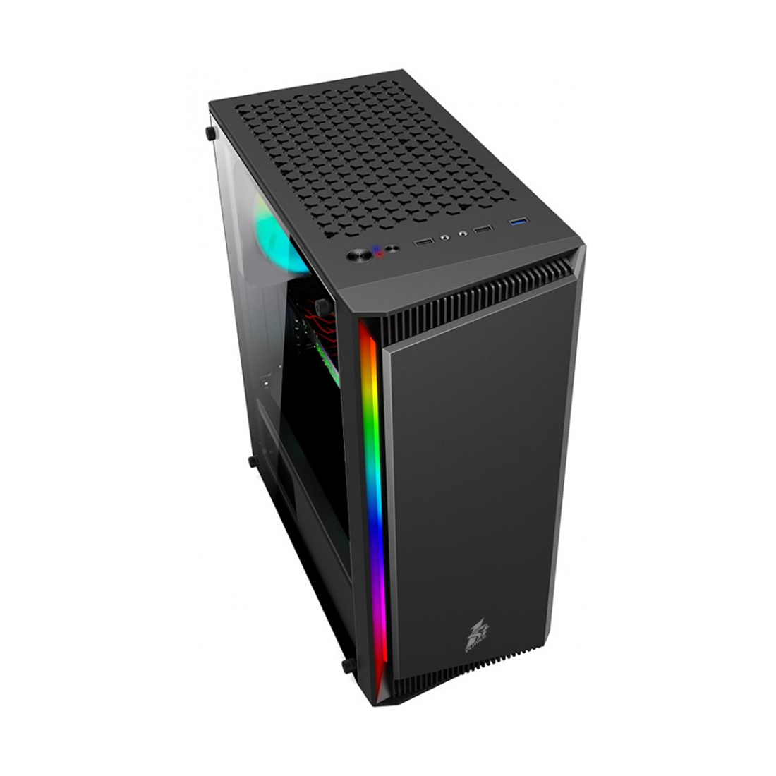 59851_1.jpg Компьютерный корпус 1STPLAYER RAINBOW RB-4 BK без Б/П