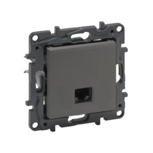 Информационная розетка одинарная Niloe Step RJ45 Кат.6 UTP Сталь