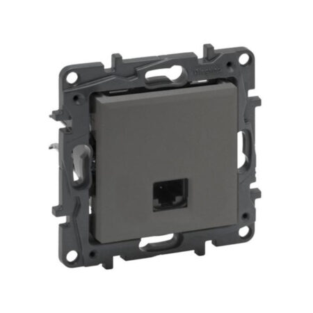 Информационная розетка одинарная Niloe Step RJ45 Кат.6 UTP Сталь
