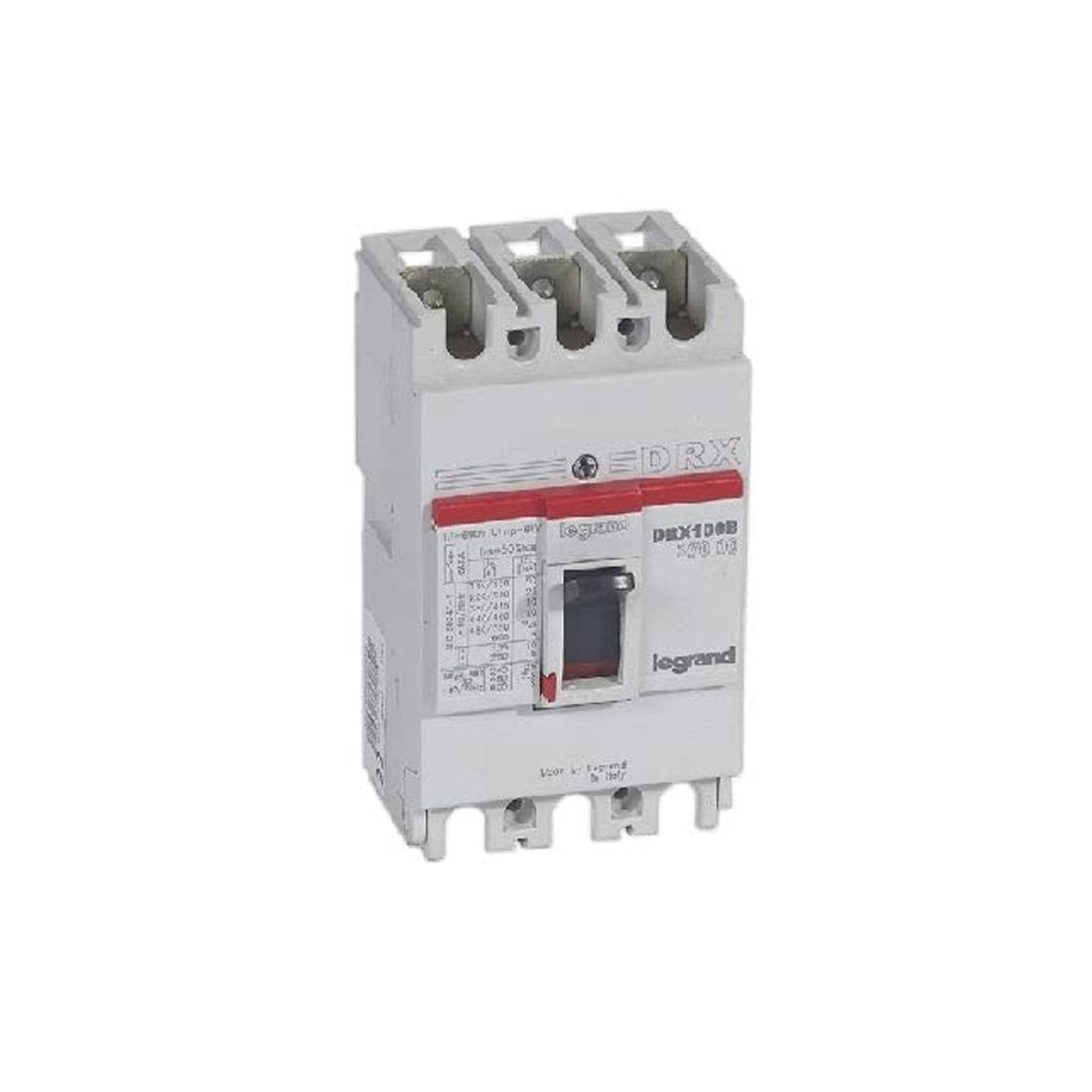64651_1.jpg Автоматический выключатель Legrand 27039 3П 63A DRX125 10kA термомагнитный