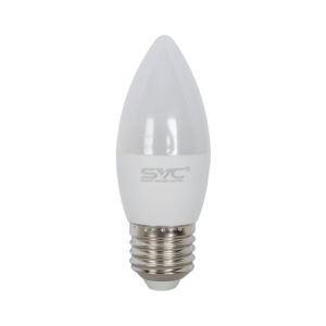 Лампа светодиодная SVC LED C35-7W-E27-3000K Свеча Тёплый