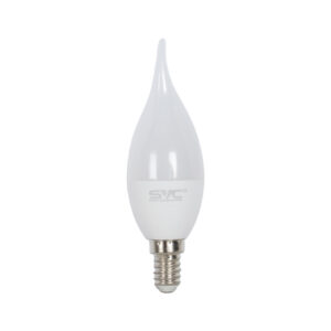 Лампа светодиодная SVC LED CB35-7W-E14-6500K Свеча на ветру Холодный
