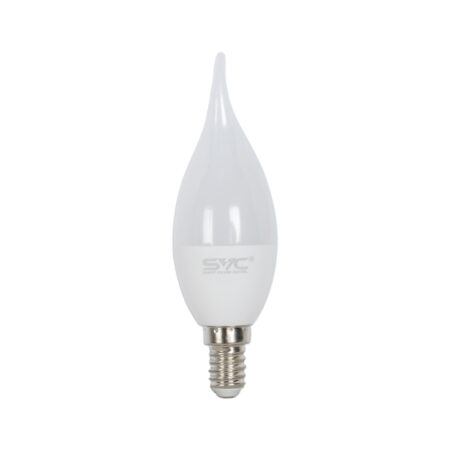 Лампа светодиодная SVC LED CB35-7W-E14-6500K Свеча на ветру Холодный