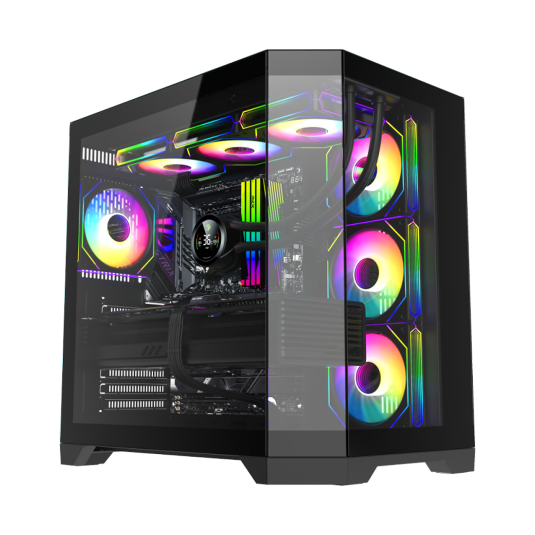 72701_1.jpg Компьютерный корпус Gamemax Hype-A BK Black без Б/П