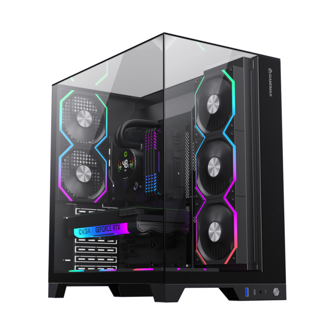 72732_1.jpg Компьютерный корпус Gamemax Infinity Pro BK Black без Б/П