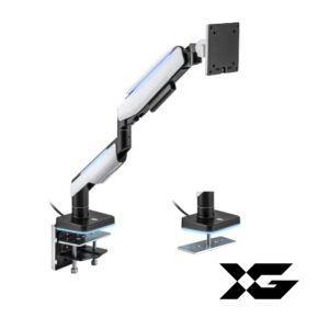 Настольный кронштейн с газлифтом XG MGG-1749 white для 1 монитора (17"-49") Белый