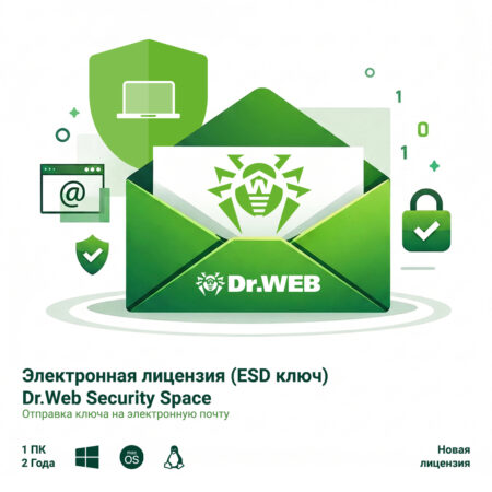 Электронная лицензия (ESD ключ) Dr.Web Security Space 24М 1 ПК новая