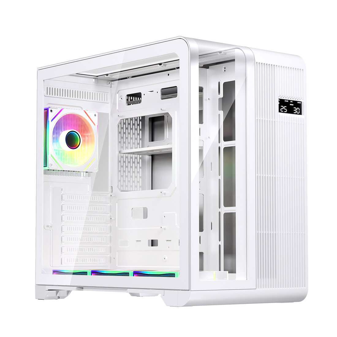 81148_1.jpg Компьютерный корпус 1STPLAYER RT7 WHITE без Б/П