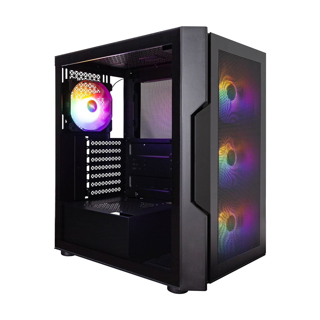 81151_1.jpg Компьютерный корпус 1STPLAYER T7-P BLACK без Б/П