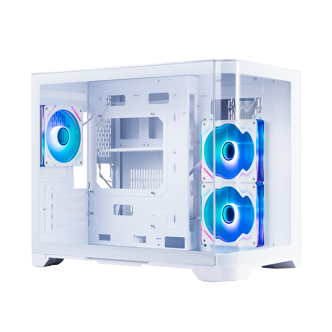 81156_1.jpg Компьютерный корпус 1STPLAYER UV6 WHITE без Б/П