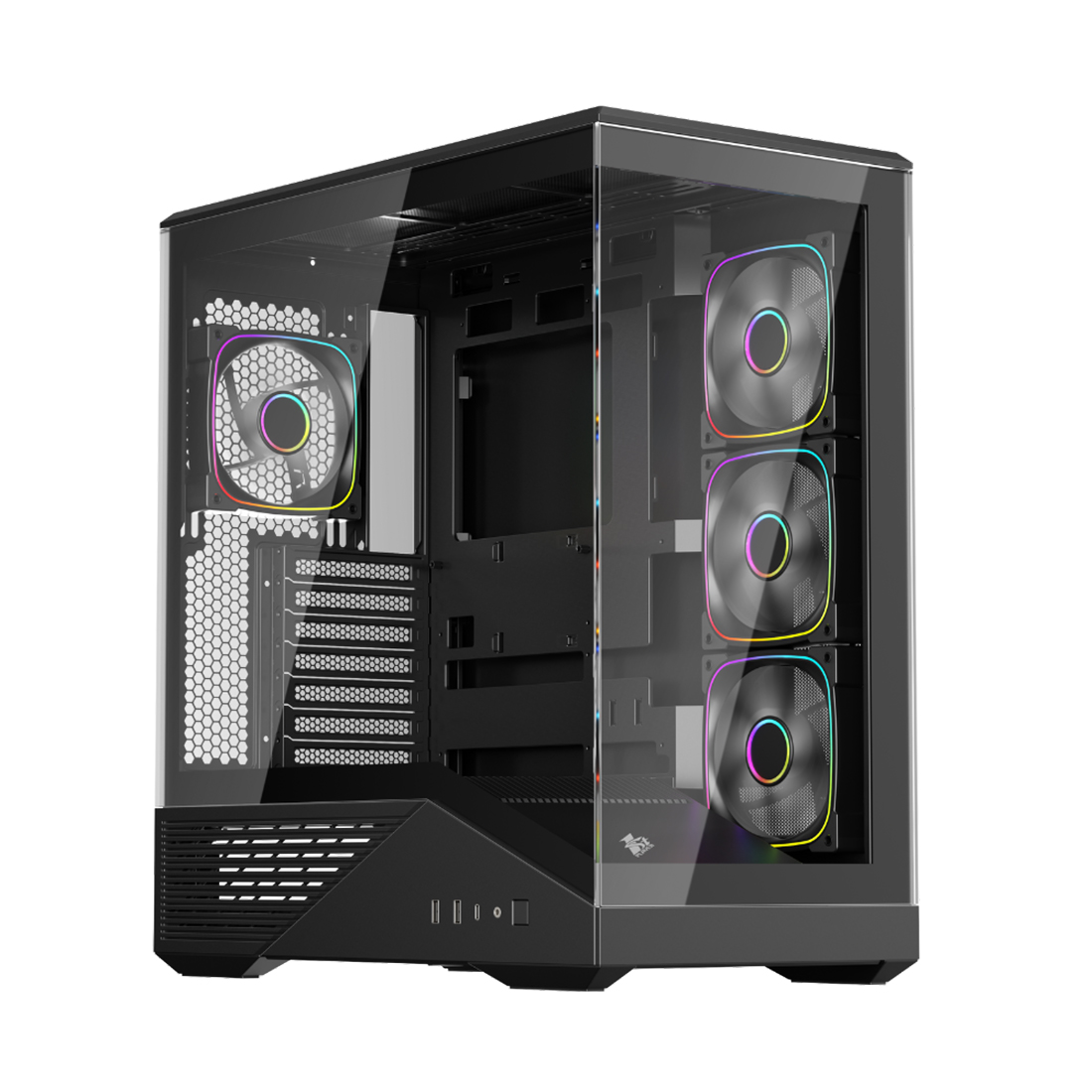 82654_1.jpg Компьютерный корпус 1STPLAYER FIREBASE GM7 Black без Б/П