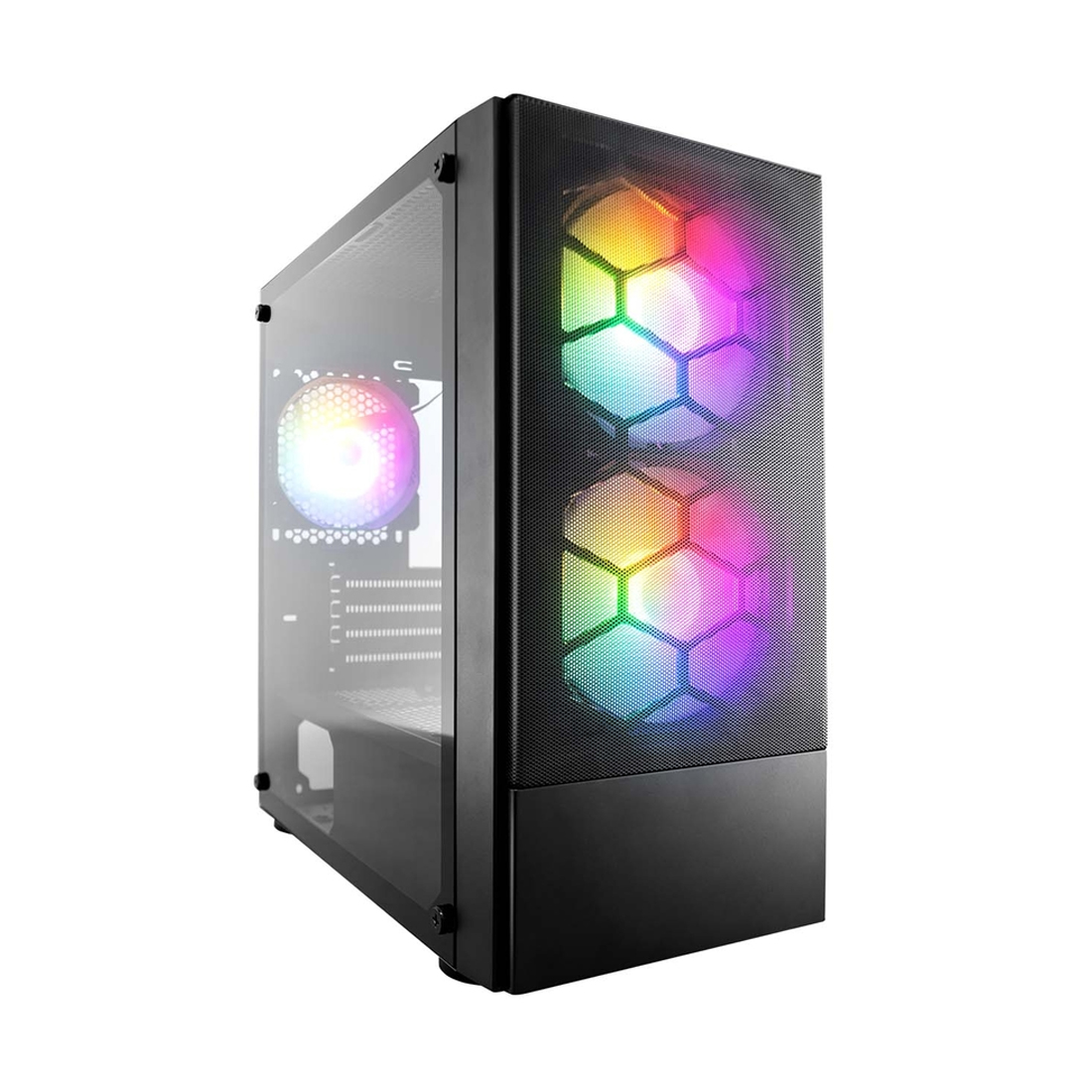 83044_1.jpg Компьютерный корпус 1STPLAYER FIREBASE X4-M Black без Б/П