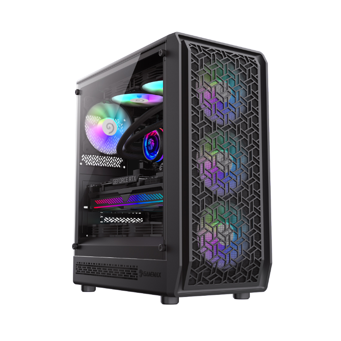 83833_1.jpg Компьютерный корпус Gamemax FORGE MB Black без Б/П