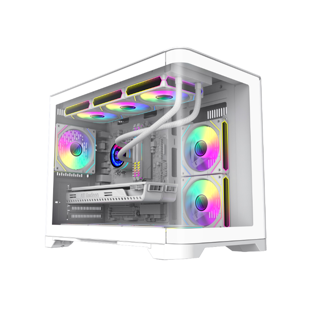83842_1.jpg Компьютерный корпус Gamemax HYPE-M White без Б/П