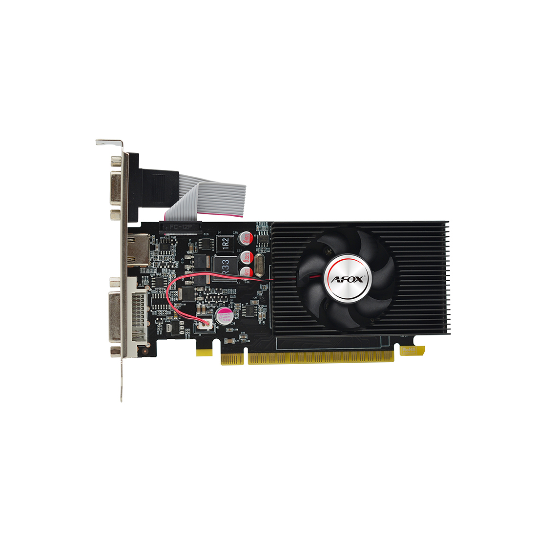 84177_1.jpg Видеокарта AFOX GT730 4GB D3 LP Single Fan (AF730-4096D3L6)