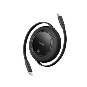 Интерфейсный кабель Baseus Free2Pull Mini USB-C to USB-C 100W 2m Black (P10364500113-01)