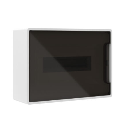 Щиток настенный FRAME белый DKC F12W1WD 12 модулей с тонированной дверцей