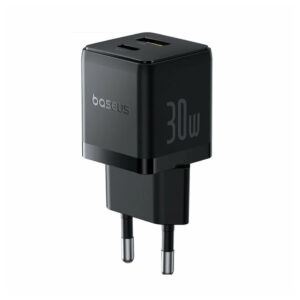 Адаптер питания Baseus Palm C+U 30W EU Cluster Black (P1011160A113-00)