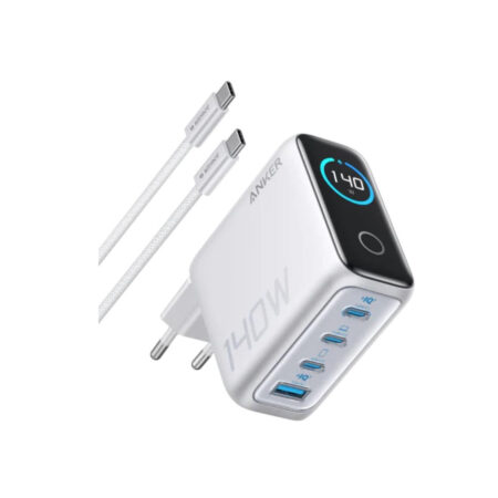 Адаптер питания Anker (140W, 4-Port, PD 3.1) (B2697G41) Серебристый