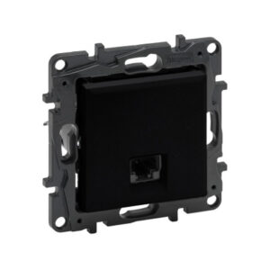 Информационная розетка одинарная Niloe Step RJ45 Кат.5e UTP Чёрный new