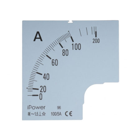 Шкала для амперметра iPower 100/5
