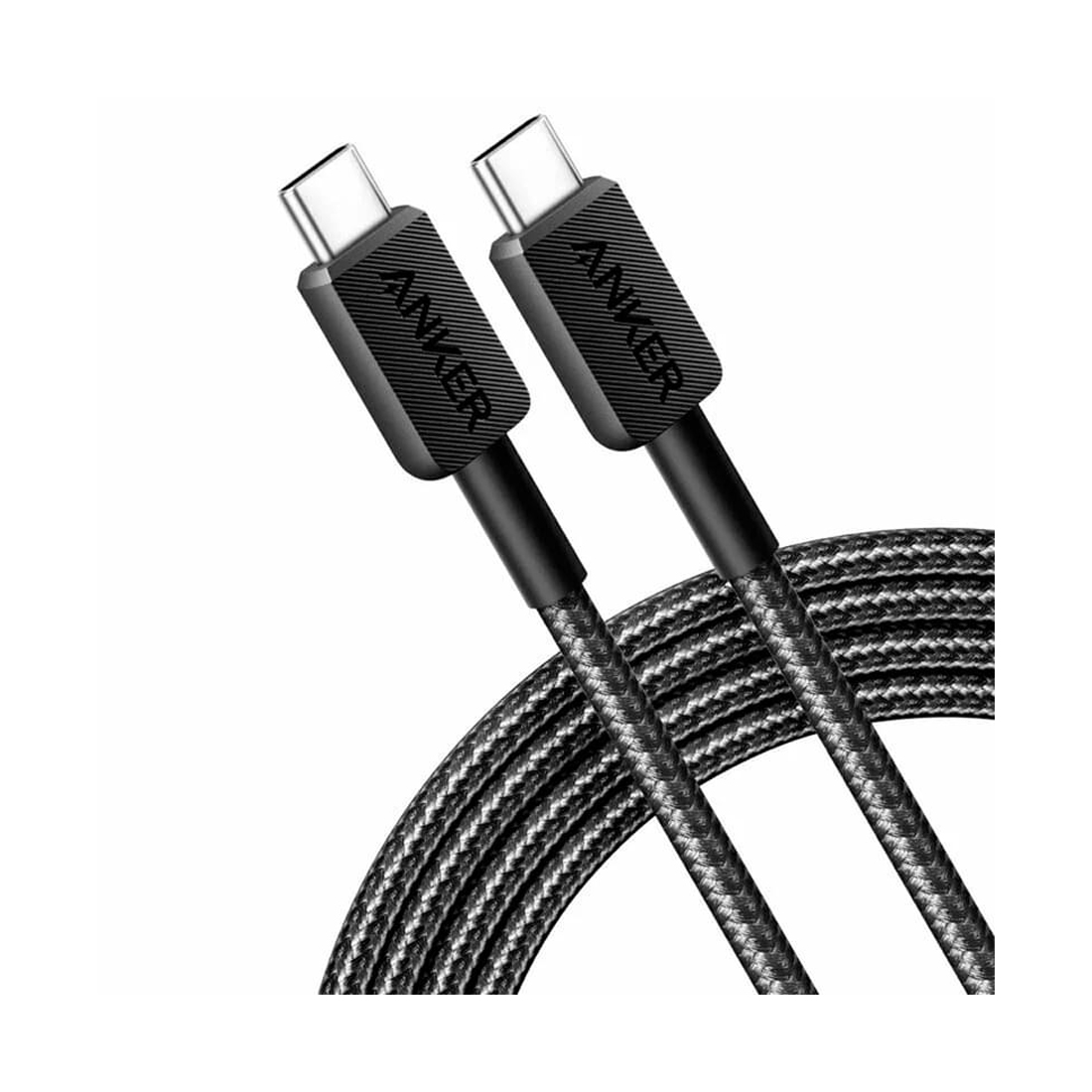 87947_1.jpg Интерфейсный кабель Anker 322 USB-C to USB-C Cable 1,8М (A81F6G11) Черный