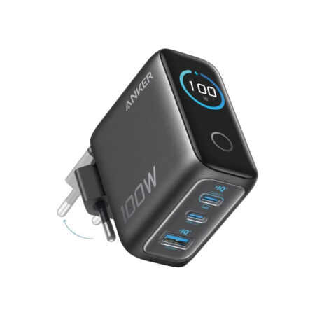 Адаптер питания Anker Prime Charger Smart Display (100W, 3 Ports) (B121BGZ1)
