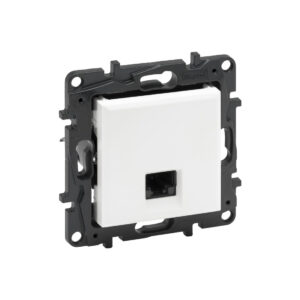 Информационная розетка одинарная Niloe Step RJ45 Кат.6 UTP Белый new
