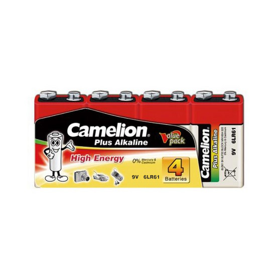 12778_1.jpg Батарейка CAMELION Plus Alkaline 6LR61-SP4