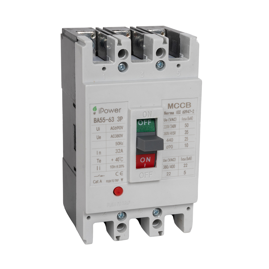17564_1.jpg Автоматический выключатель iPower ВА55-63 3P 32A
