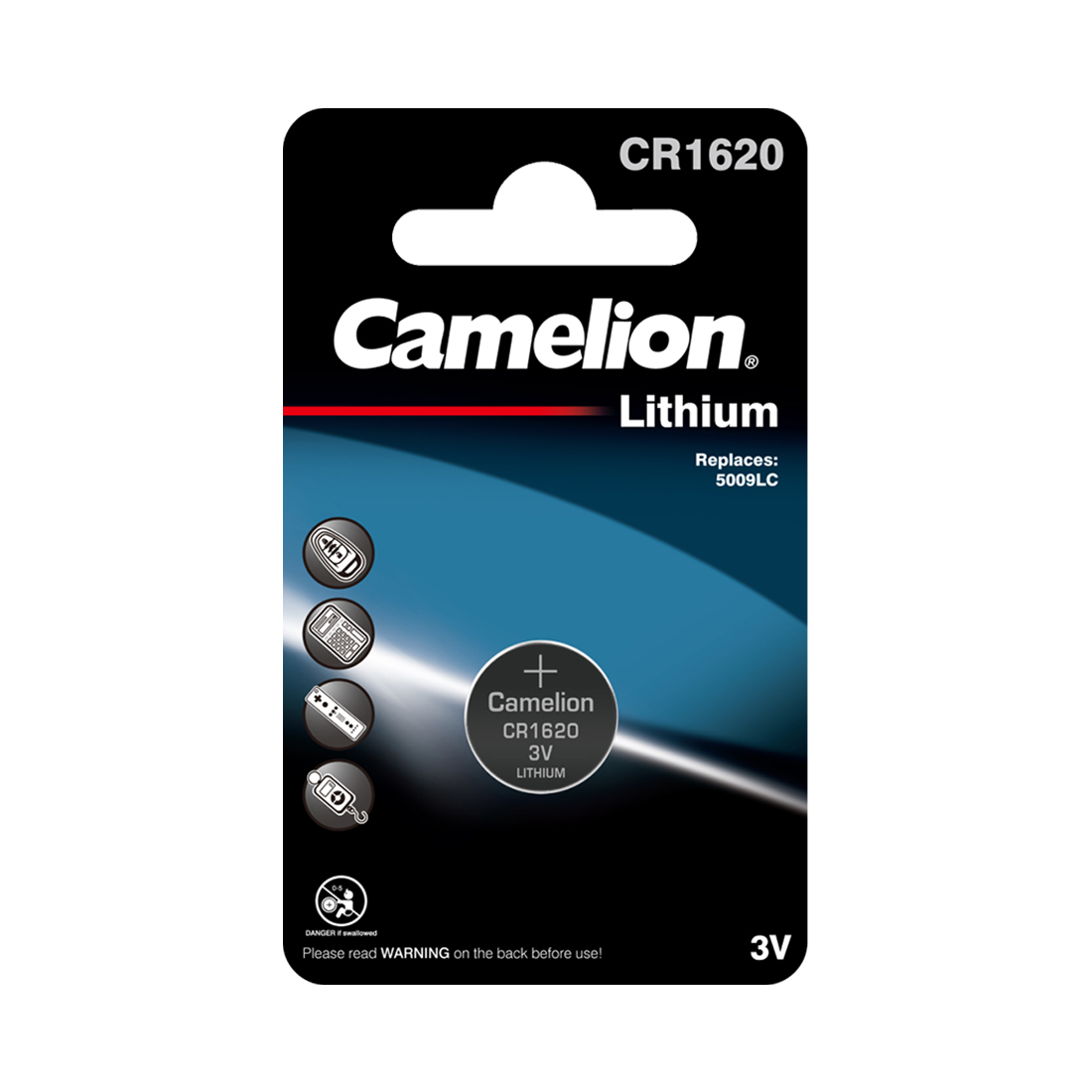 Батарейка CAMELION Lithium CR1620-BP1