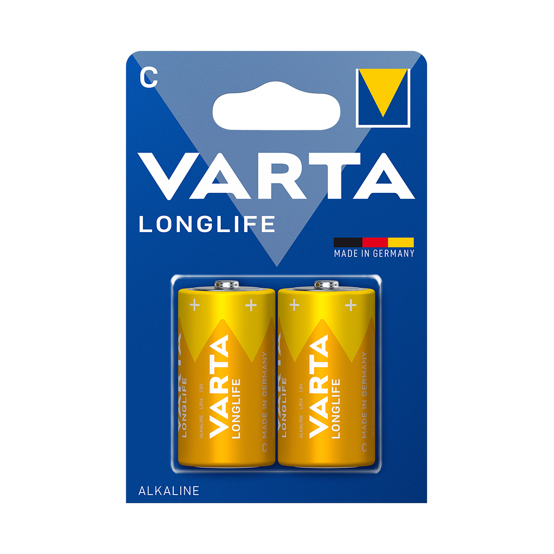24900_1.jpg Батарейка VARTA Longlife Baby 1.5V - LR14/ C 2 шт. в блистере