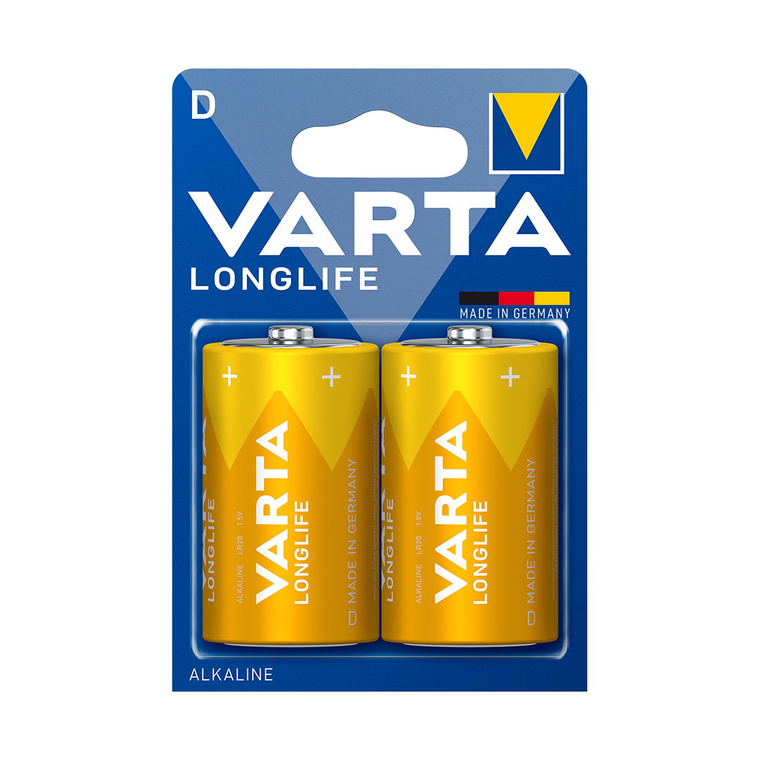 24902_1.jpg Батарейка VARTA Longlife Mono 1.5V - LR20/D 2 шт. в блистере