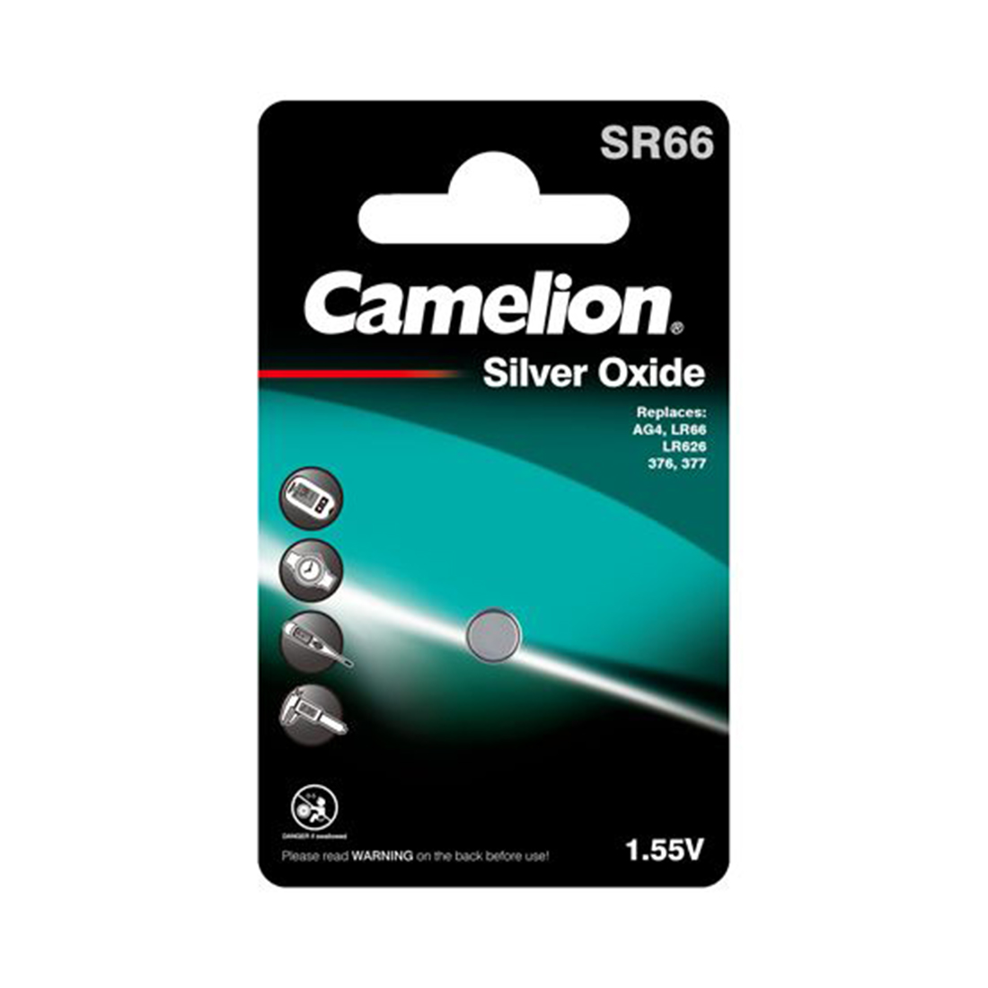 26228_1.jpg Батарейка CAMELION Silver Oxide SR66-BP1(0%Hg)