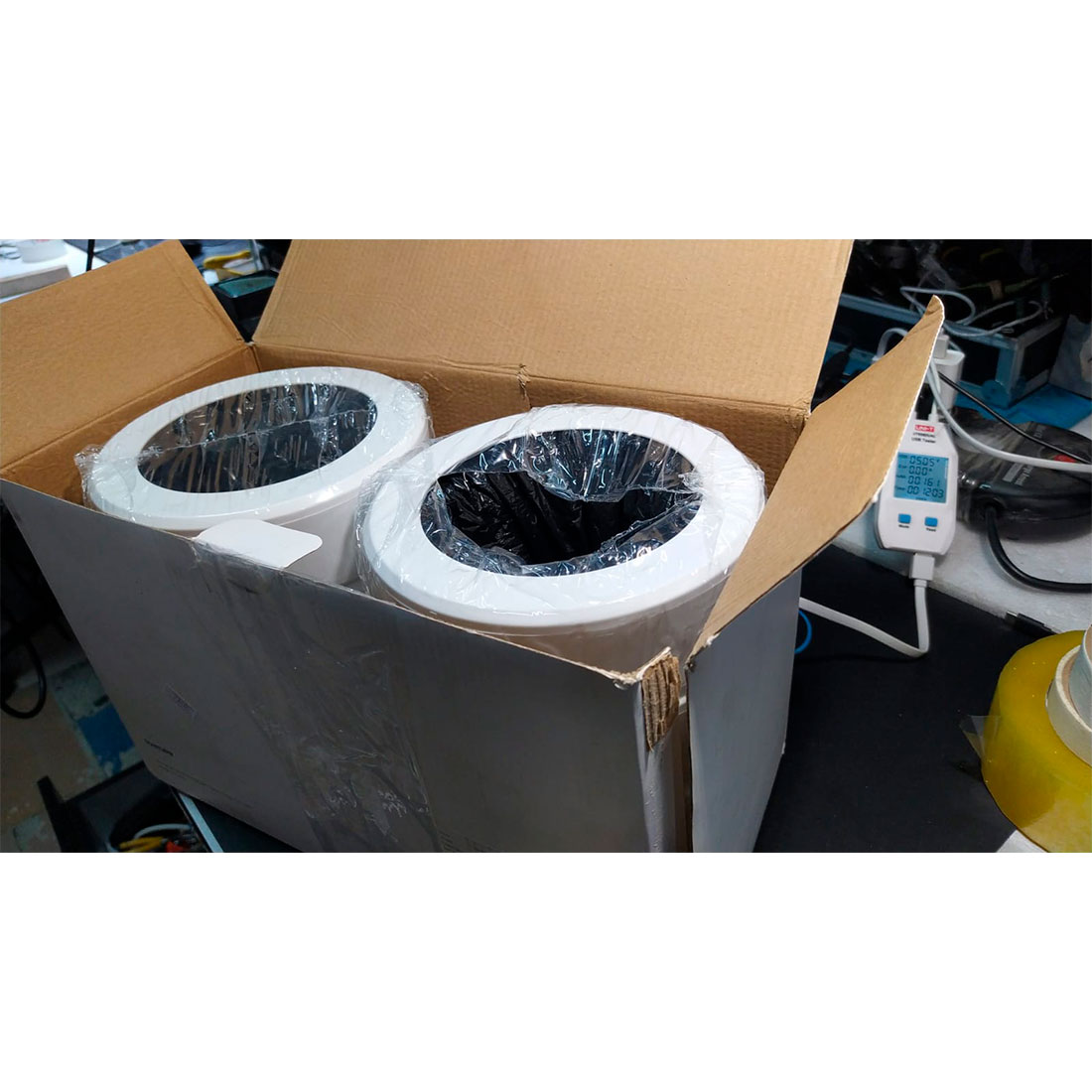 Сменные пакеты для умного мусорного ведра Townew Refill Ring R04 (80 шт. в упаковке) Черный