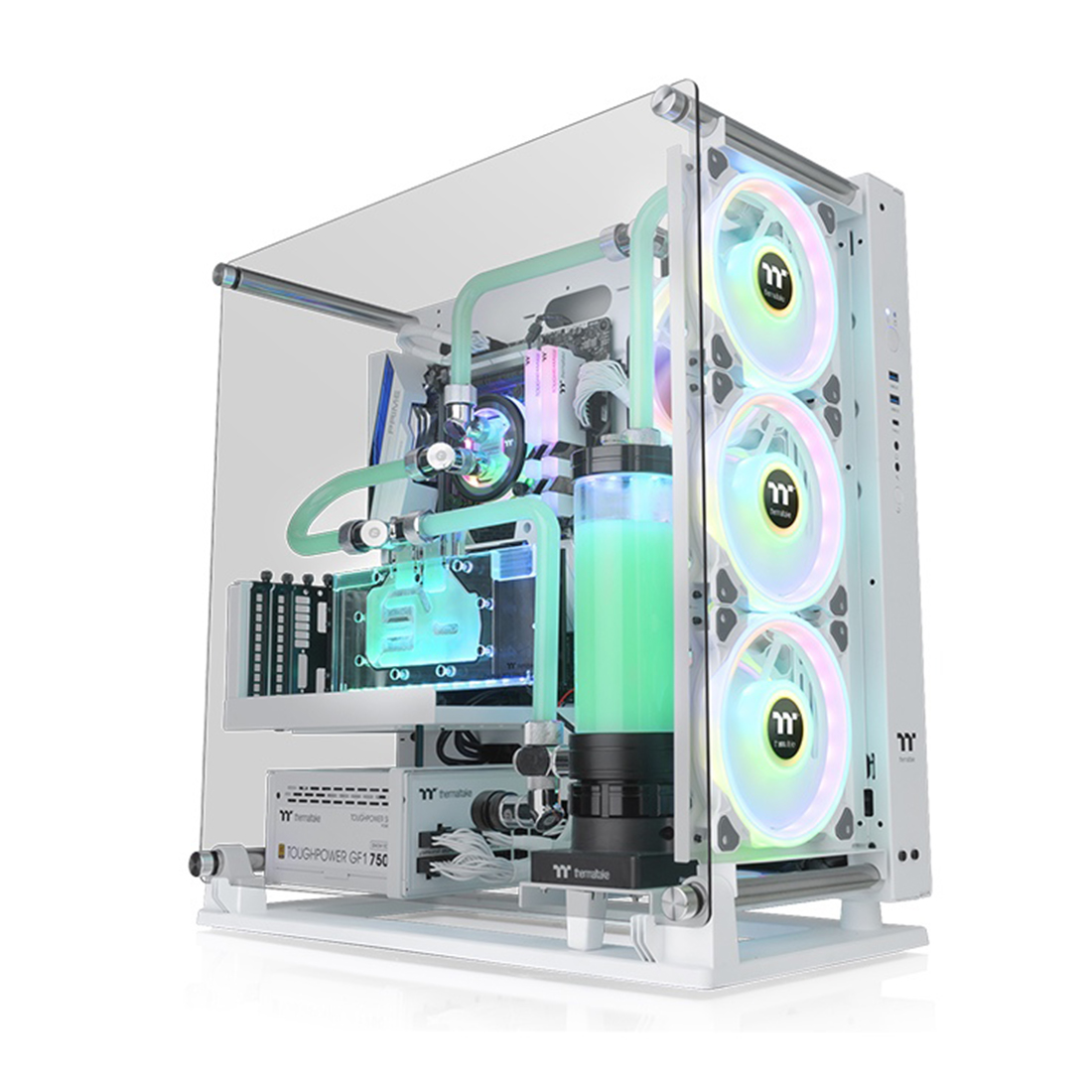 49966_1.jpg Компьютерный корпус Thermaltake Core P3 TG Pro Snow без Б/П