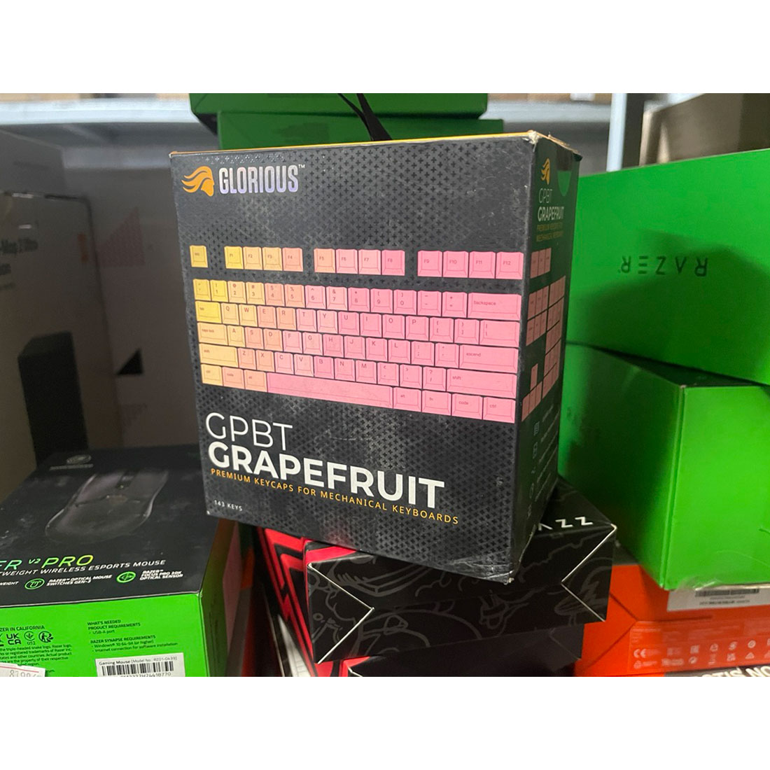 Набор кнопок на клавиатуру Glorious GPBT Keycaps Grapefruit (GLO-KC-GPBT-PG)