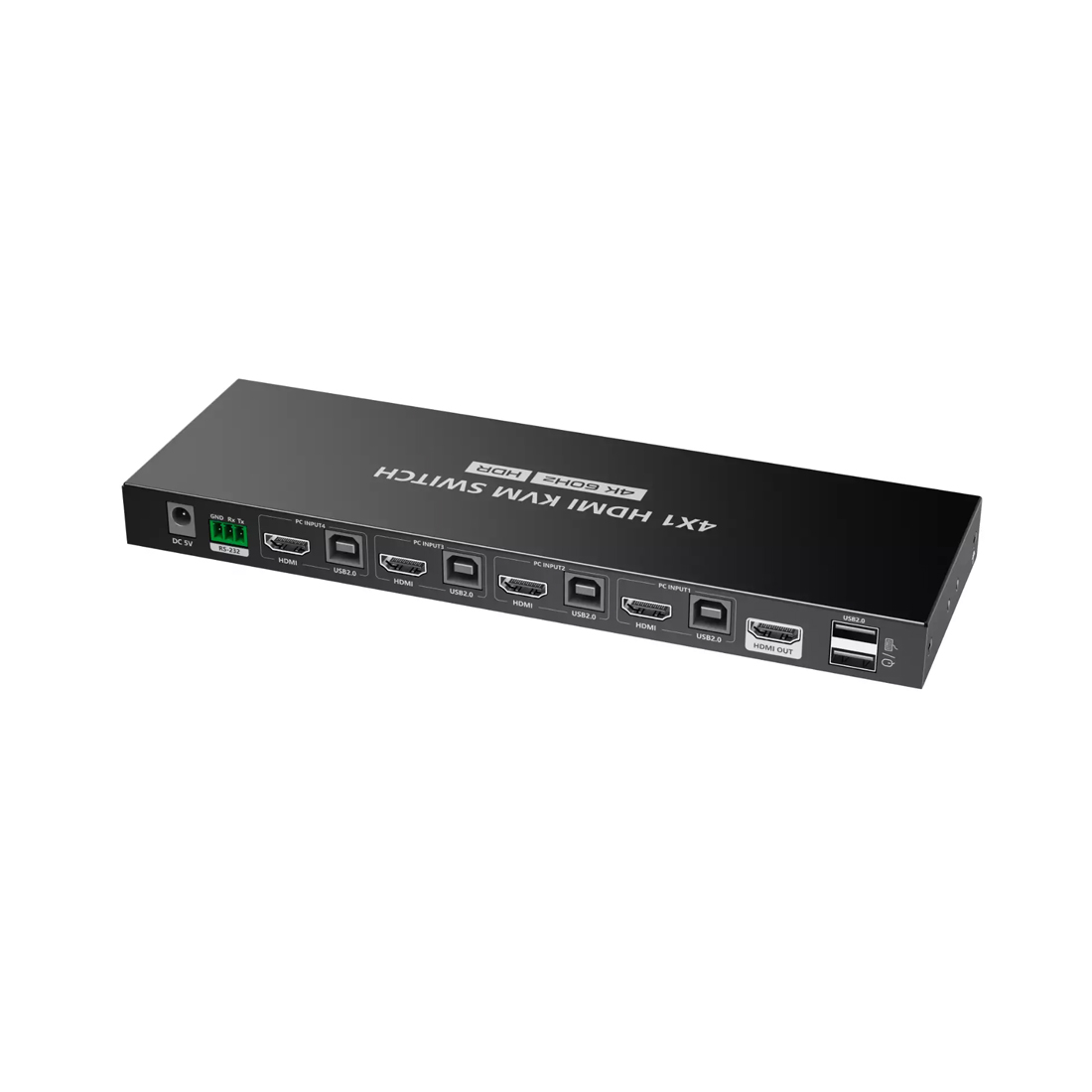 64902_1.jpg Переключатель HDMI KVM LENKENG LKV441 (4K, 4x1)