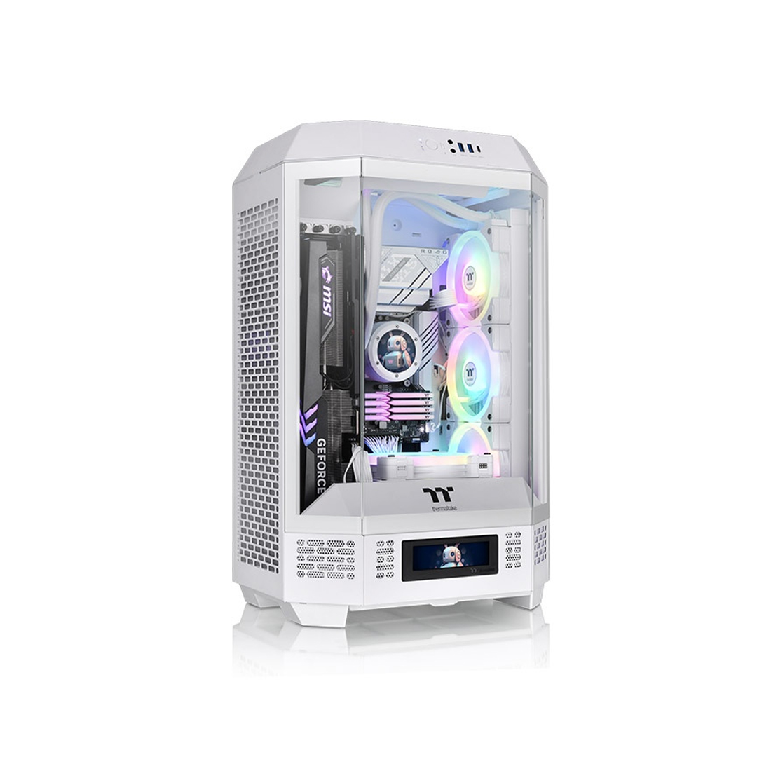 65632_1.jpg Компьютерный корпус Thermaltake The Tower 300 Snow без Б/П