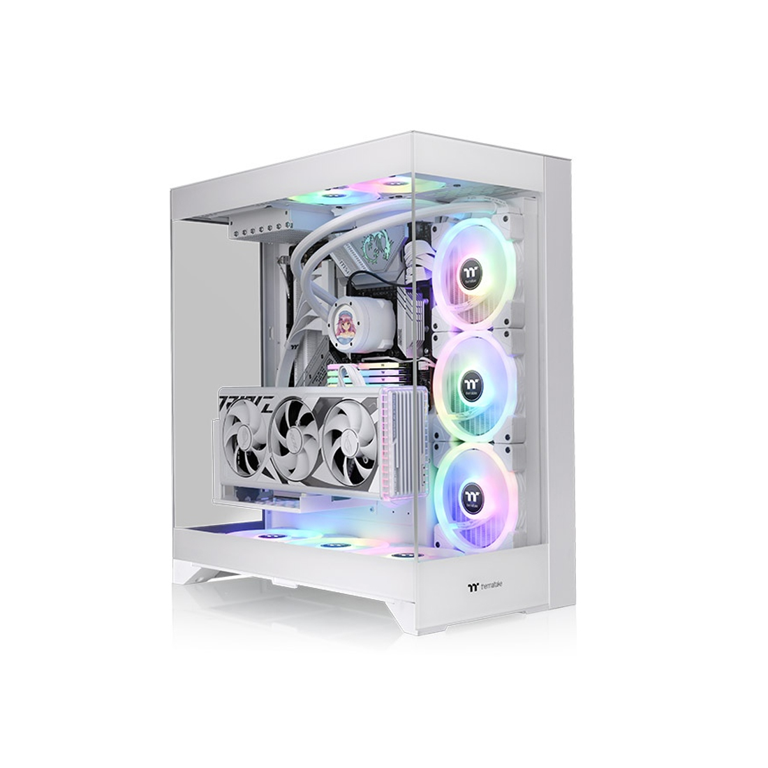65643_1.jpg Компьютерный корпус Thermaltake CTE E550 TG Snow без Б/П